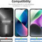 3 Pack Designed for Iphone 14, Iphone 13, Iphone 13 Pro (6.1 Inches) Screen Protector Tempered Glass,Case Friendly Scratch-Proof, Bubble Free, Ultra Resistant