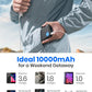 Portable Charger, Slimmest 10000Mah 5V/3A Power Bank, USB C In&Out High-Speed Charging Battery Pack, External Phone Powerbank Compatible with Iphone 16 15 14 13 12 Samsung S22 S21 Google Ipad Etc