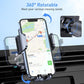 Car Phone Holder Mount, Super Stable Air Vent Cell Phone Car Mount with 2025 Metal Hook Clip, 360° Rotation,One Button Release for Iphone, Samsung, Google, and All Other Smartphones
