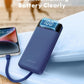Portable Charger with Built in Cables, Portable Charger with Cords Wires Slim 10000Mah Travel Essentials Battery Pack 6 Outputs 3A High Speed Power Bank for Iphone Samsung Pixel LG Moto Ipad