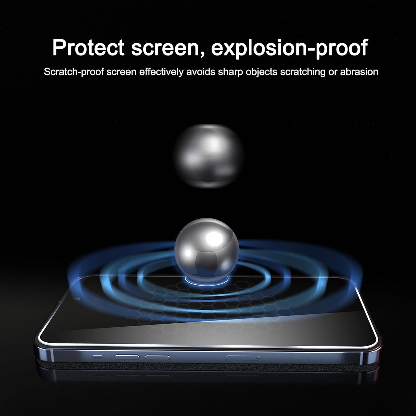 3 Pack Privacy Screen Protector for Iphone 16 Pro Max [6.9 Inch]+ 3 Pack Camera Lens Protector,Dynamic Island Compatible,Anti Spy Tempered Glass[9H Hardness]-Hd [6 Pack]