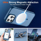 Magnetic for Iphone 16 Pro Case (Compatible with Magsafe) (10 FT Military Grade Drop Protection) Slim Translucent Matte Shockproof with Anti-Fingerprint Phone Case,Deep Blue