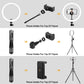 10" Ring Light,  Upgraded Selfie Ring Light with Tripod Stand & Cell Phone Holder Dimmable LED Circle Lights for Live Stream, Makeup, Youtube Video, Tiktok, Selfie Photography Iphone Android