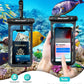 Waterproof Phone Pouch, Waterproof Phone Case for Iphone 16 15 14 13 Pro Max, IPX8 Cellphone Dry Bag Beach Cruise Ship Essentials 2Pack-8.3"