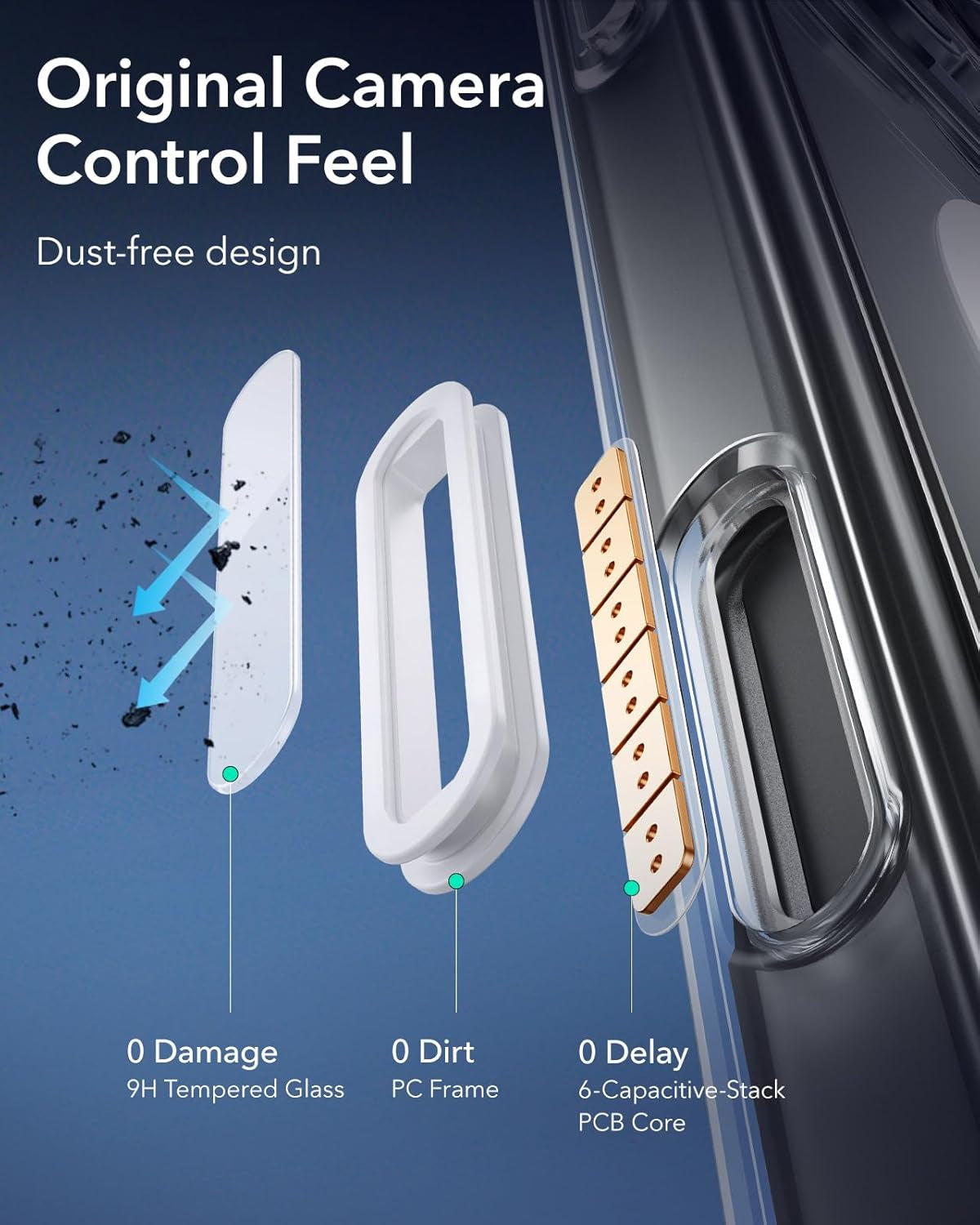 for Iphone 16 Pro Max Case, Camera Control, Compatible with Magsafe, Shockproof Military-Grade Protection, Magnetic Phone Case for Iphone 16 Pro Max, Classic Hybrid Case (Halolock), Clear