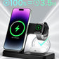 Wireless Charger Iphone Charging Station: 3 in 1 Charger Stand Multiple Devices for Apple - Iphone 16E 16 15 14 Pro Max 13 12 11 - Watch 10 9 8 7 6 5 4 3 2 SE and Ultra Series - Airpods 4 3 2 Pro