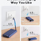 Portable Charger with Built in Cables, Portable Charger with Cords Wires Slim 10000Mah Travel Essentials Battery Pack 6 Outputs 3A High Speed Power Bank for Iphone Samsung Pixel LG Moto Ipad