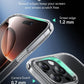 for Iphone 16 Pro Max Case, Camera Control, Compatible with Magsafe, Shockproof Military-Grade Protection, Magnetic Phone Case for Iphone 16 Pro Max, Classic Hybrid Case (Halolock), Clear