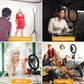 10" Ring Light,  Upgraded Selfie Ring Light with Tripod Stand & Cell Phone Holder Dimmable LED Circle Lights for Live Stream, Makeup, Youtube Video, Tiktok, Selfie Photography Iphone Android